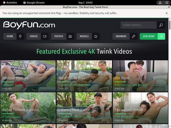 Boy Fun Account Membership Boy Fun Account Membership