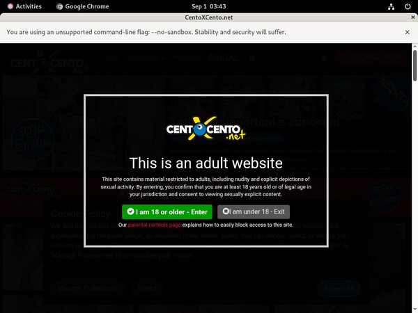 Centoxcento Update