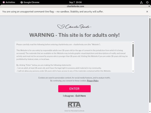 Charlieforde.com Renew Subscription