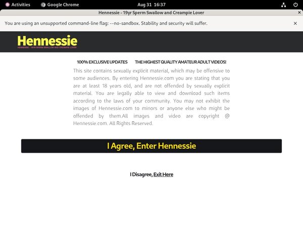 Discount Hennessie Free Trial