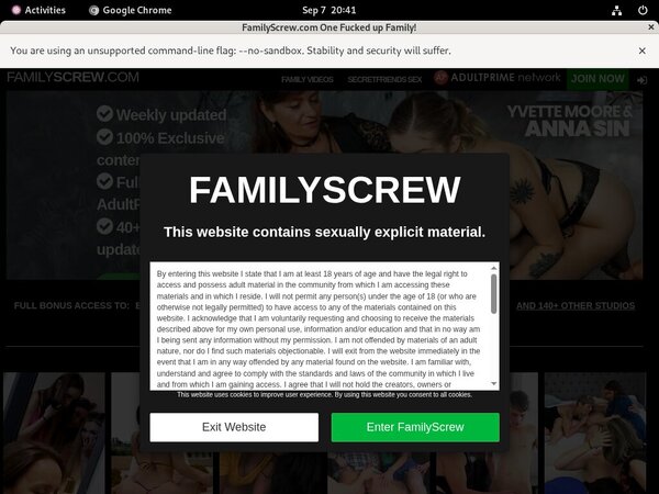 Family Screw Free Sign Up Family Screw Free Sign Up