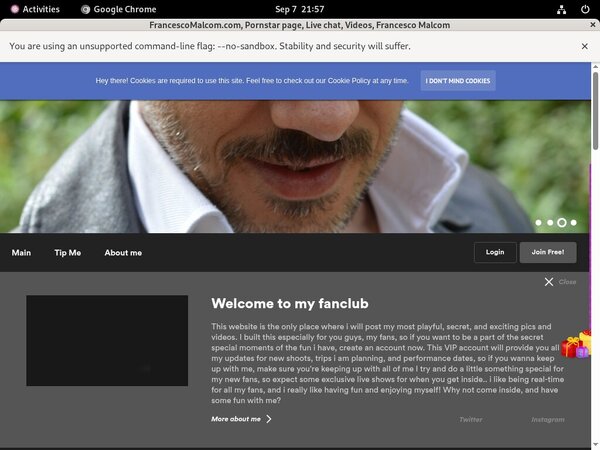 Free FrancescoMalcom.com User
