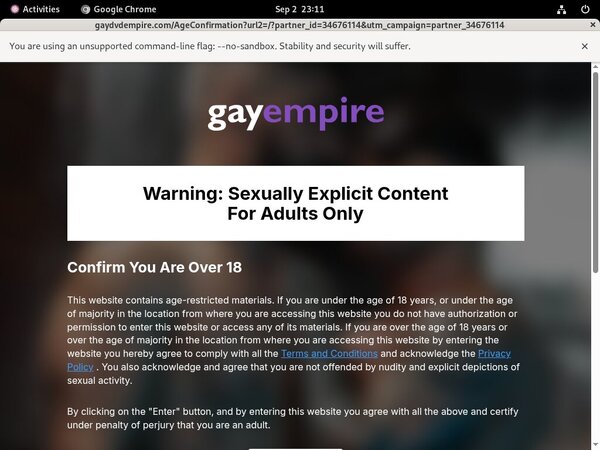 Gay Empire Trial Coupon