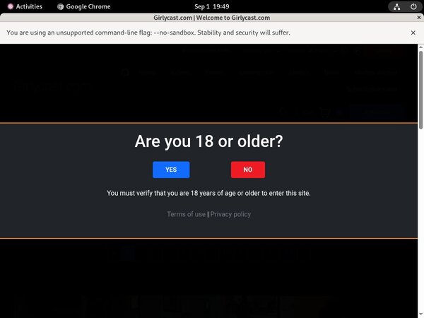 Girlycastshop Wachtwoord