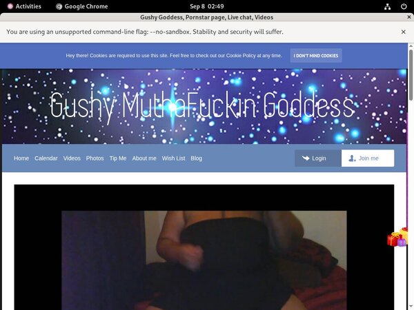 Gushy Goddess Scene Gushy Goddess Scene