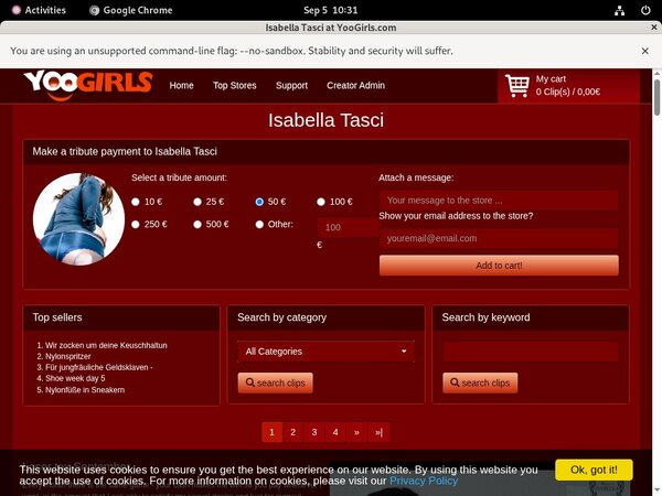 IsabellaTasci No Credit Card
