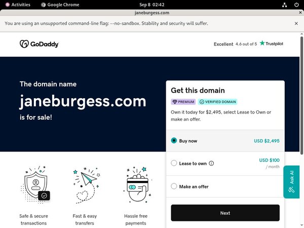 Janeburgess.com Hacked Account