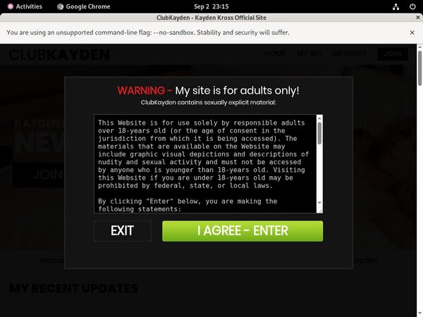 Kayden Club Login Account