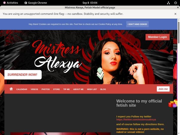Missalexya.com Free Tour