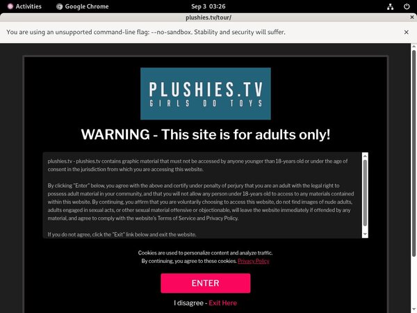 Plushies.tv Registration Form