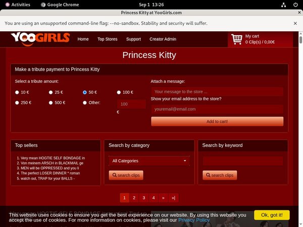 PrincessKitty Automatische Incasso