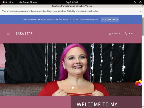 SaraStar Full Website