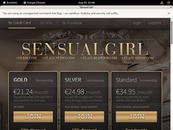 Sensualgirl Discount Passes Sensualgirl Discount Passes