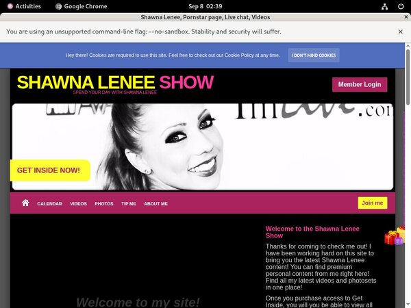 Shawnaleneeshow.modelcentro.com Accounts