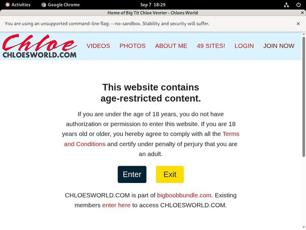 Sign Up To Chloesworld.com