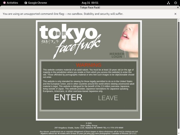Tokyo Face Fuck Paiement