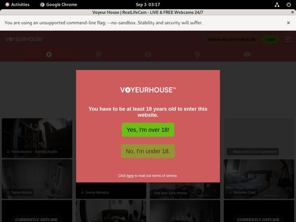 Voyeurhouse.com Mobile Accounts