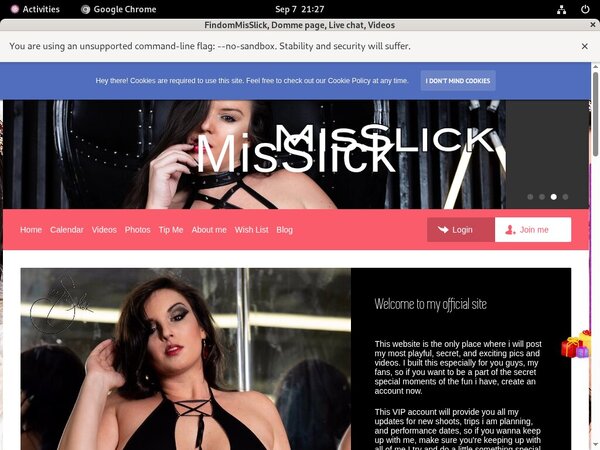 FindomMisSlick Free Accounts