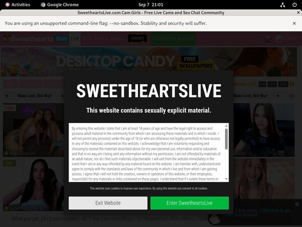 Free Sweetheartslive.com Trailers