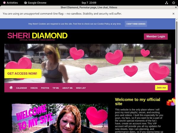 Free Sheri.modelcentro.com Account